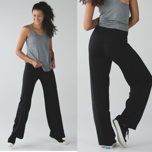 Lululemon Stillness Wide-leg Drawstring Hem Pant Black Sz 4 *RARE* - Picture 15 of 15